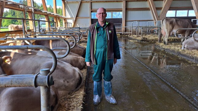 Herr Müller im Kuhstall